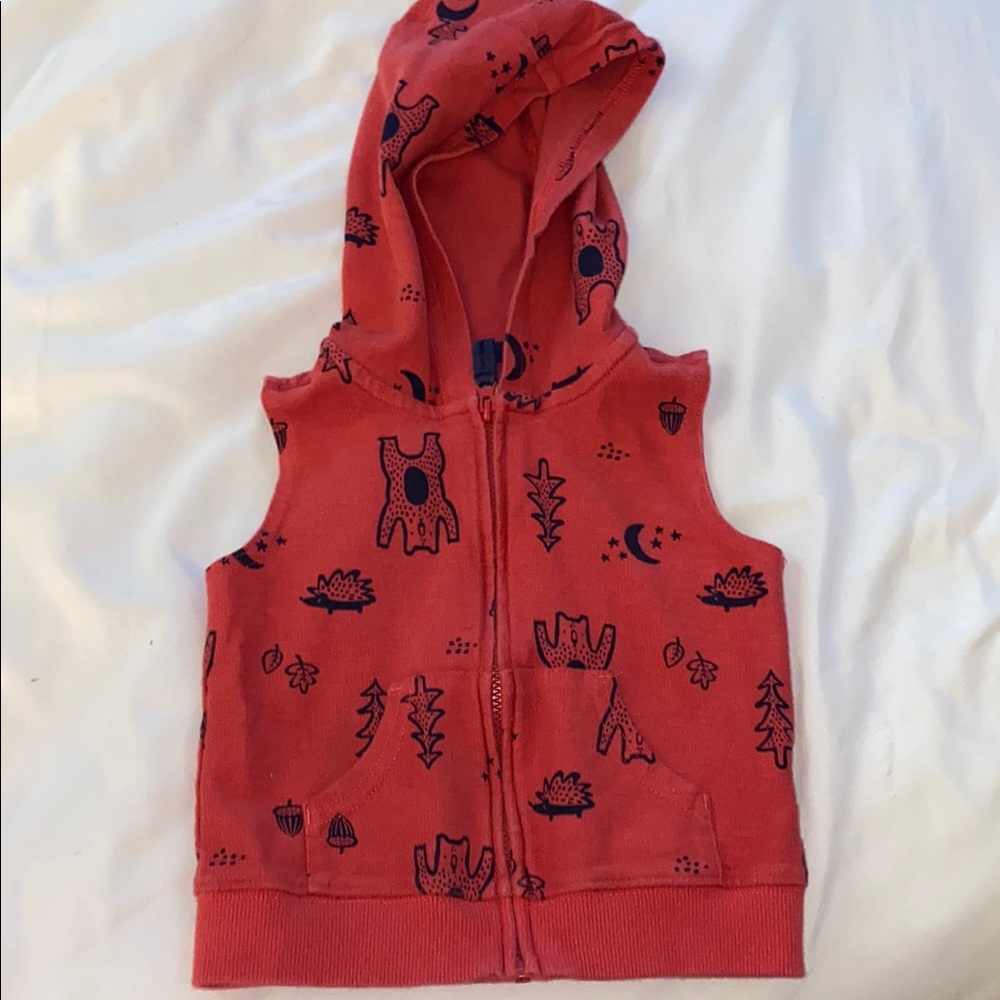 Carter's Red Hooded Vest for Kids